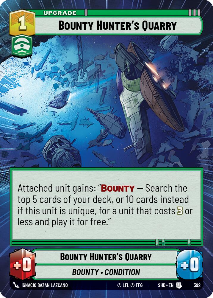 Bounty Hunter's Quarry (392) (Hyperspace) (392) [Shadows of the Galaxy] | Shuffle n Cut Hobbies & Games