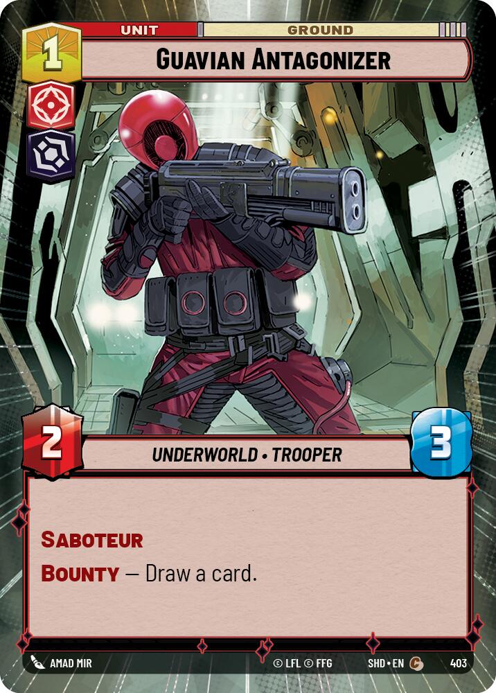 Guavian Antagonizer (403) (Hyperspace) (403) [Shadows of the Galaxy] | Shuffle n Cut Hobbies & Games