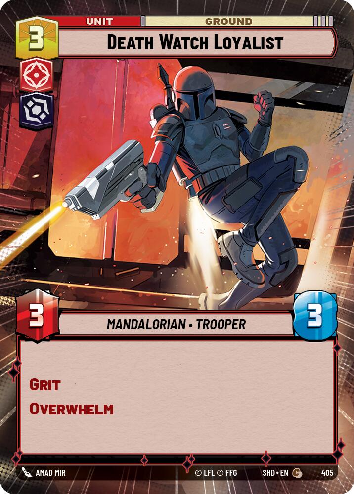 Death Watch Loyalist (405) (Hyperspace) (405) [Shadows of the Galaxy] | Shuffle n Cut Hobbies & Games