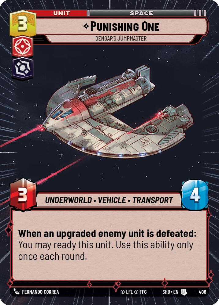 Punishing One - Dengar's Jumpmaster (406) (Hyperspace) (406) [Shadows of the Galaxy] | Shuffle n Cut Hobbies & Games