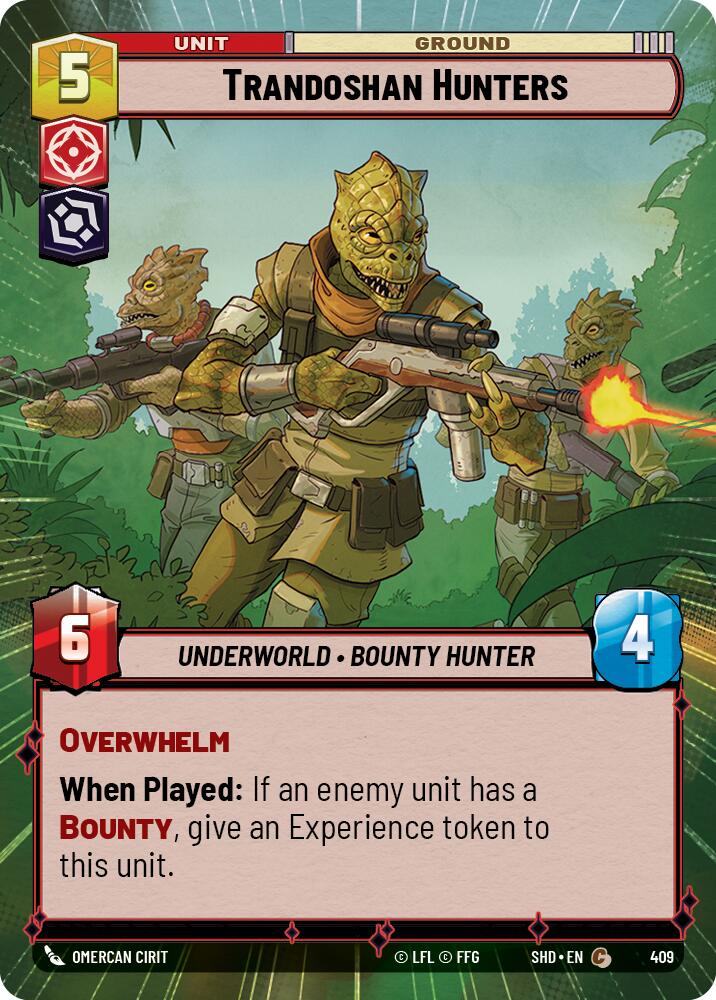 Trandoshan Hunters (409) (Hyperspace) (409) [Shadows of the Galaxy] | Shuffle n Cut Hobbies & Games