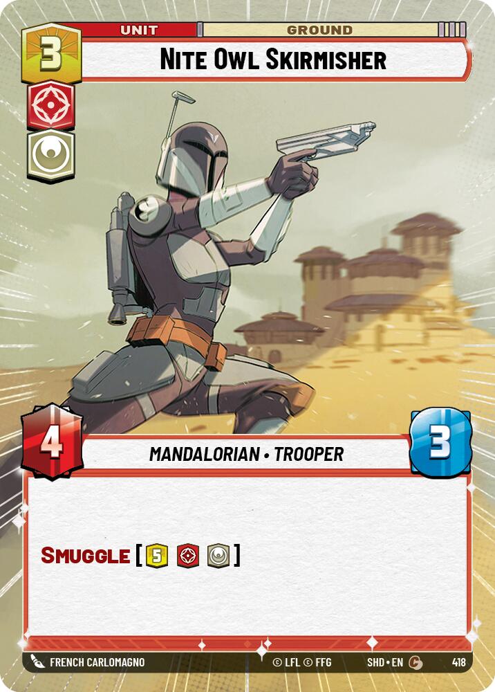 Nite Owl Skirmisher (418) (Hyperspace) (418) [Shadows of the Galaxy] | Shuffle n Cut Hobbies & Games