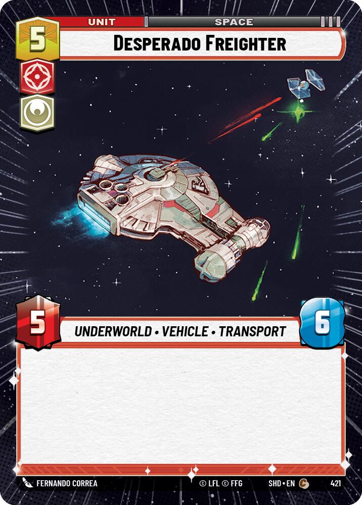 Desperado Freighter (421) (Hyperspace) (421) [Shadows of the Galaxy] | Shuffle n Cut Hobbies & Games