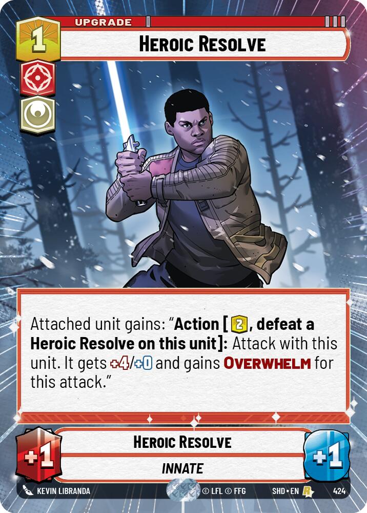 Heroic Resolve (424) (Hyperspace) (424) [Shadows of the Galaxy] | Shuffle n Cut Hobbies & Games