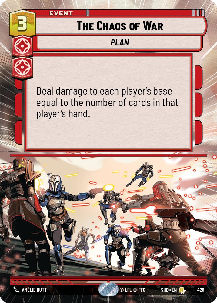 The Chaos of War (428) (Hyperspace) (428) [Shadows of the Galaxy] | Shuffle n Cut Hobbies & Games
