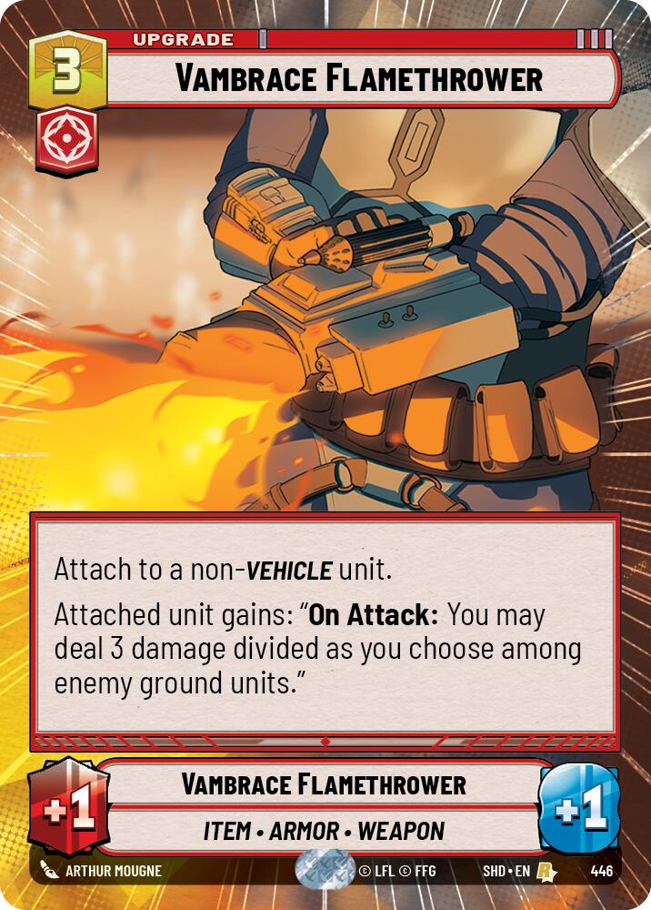 Vambrace Flamethrower (446) (Hyperspace) (446) [Shadows of the Galaxy] | Shuffle n Cut Hobbies & Games