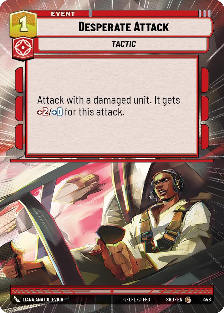 Desperate Attack (448) (Hyperspace) (448) [Shadows of the Galaxy] | Shuffle n Cut Hobbies & Games