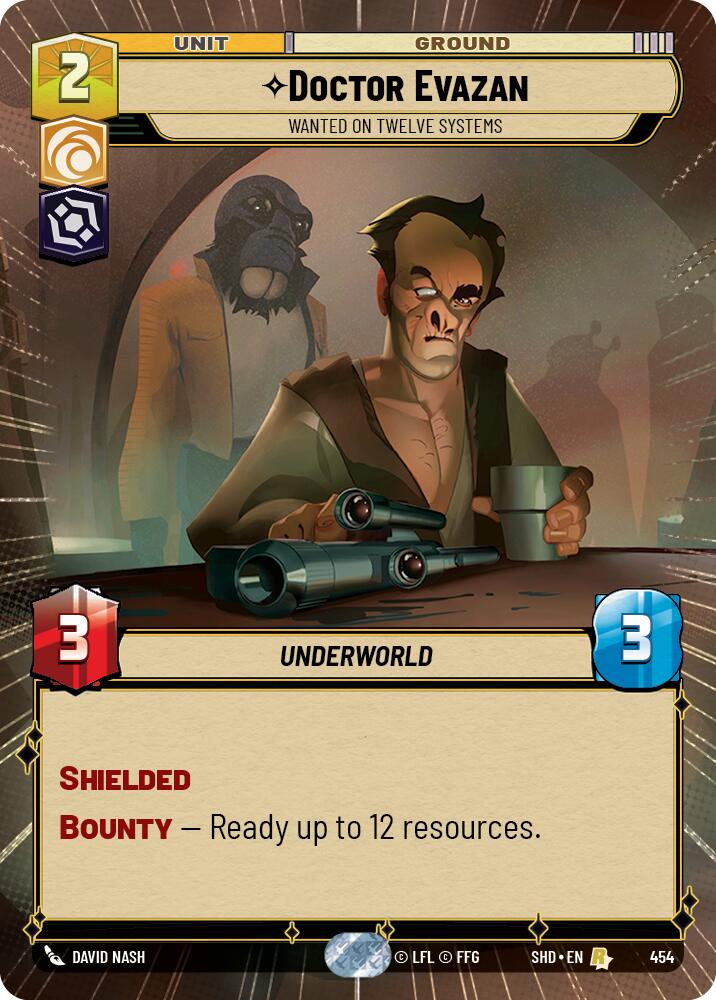 Doctor Evazan - Wanted on Twelve Systems (454) (Hyperspace) (454) [Shadows of the Galaxy] | Shuffle n Cut Hobbies & Games