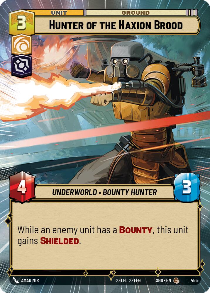 Hunter of the Haxion Brood (455) (Hyperspace) (455) [Shadows of the Galaxy] | Shuffle n Cut Hobbies & Games