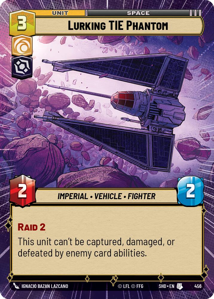 Lurking TIE Phantom (456) (Hyperspace) (456) [Shadows of the Galaxy] | Shuffle n Cut Hobbies & Games