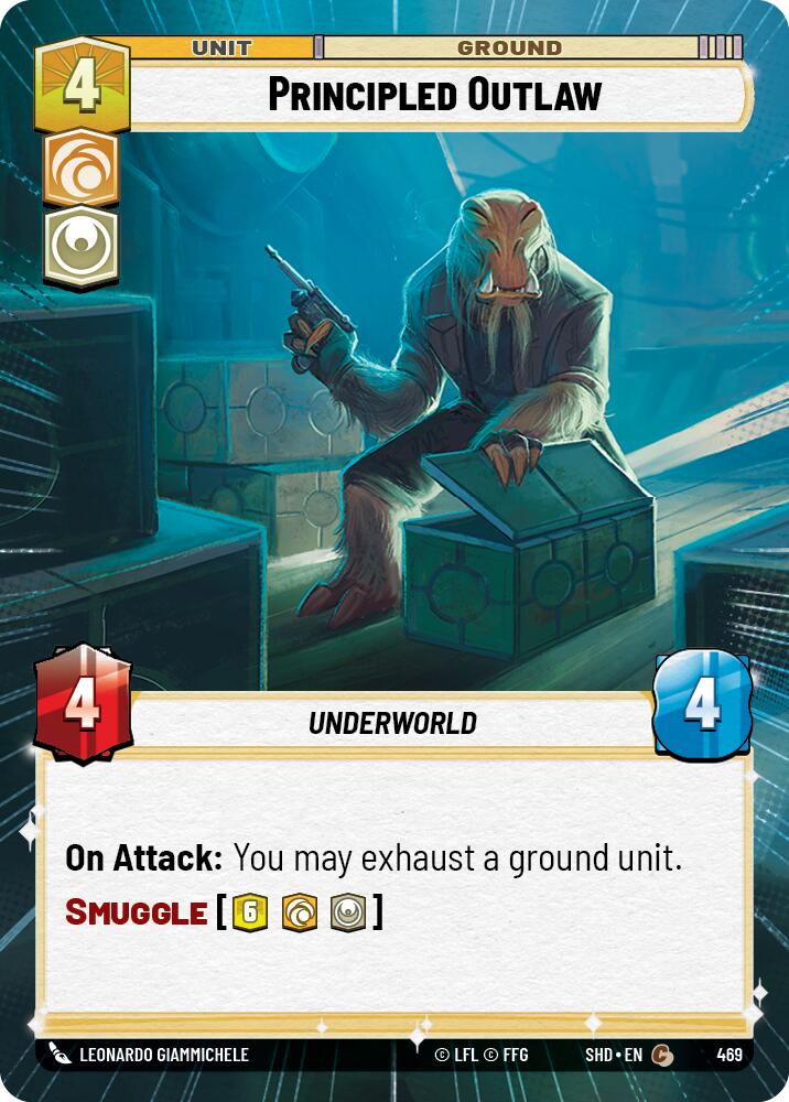 Principled Outlaw (469) (Hyperspace) (469) [Shadows of the Galaxy] | Shuffle n Cut Hobbies & Games