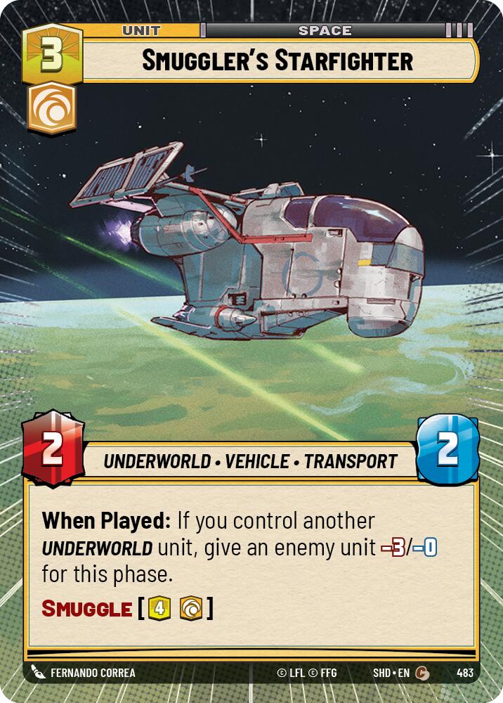 Smuggler's Starfighter (483) (Hyperspace) (483) [Shadows of the Galaxy] | Shuffle n Cut Hobbies & Games