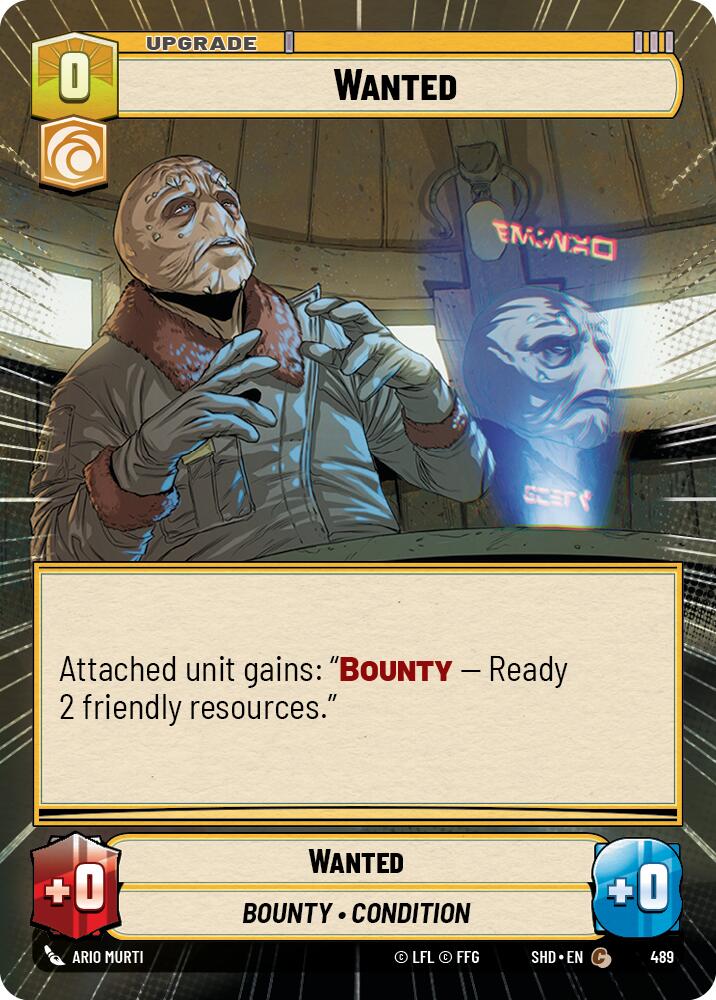 Wanted (489) (Hyperspace) (489) [Shadows of the Galaxy] | Shuffle n Cut Hobbies & Games