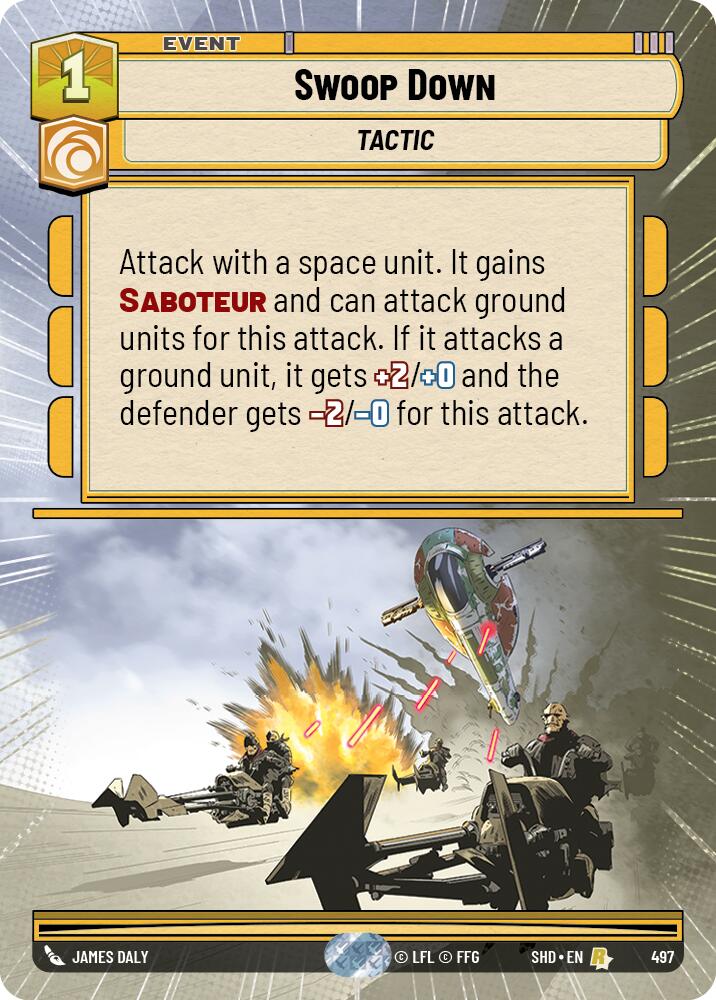 Swoop Down (497) (Hyperspace) (497) [Shadows of the Galaxy] | Shuffle n Cut Hobbies & Games