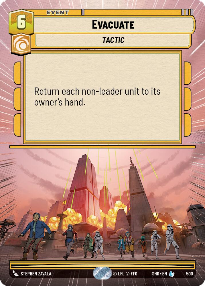 Evacuate (500) (Hyperspace) (500) [Shadows of the Galaxy] | Shuffle n Cut Hobbies & Games
