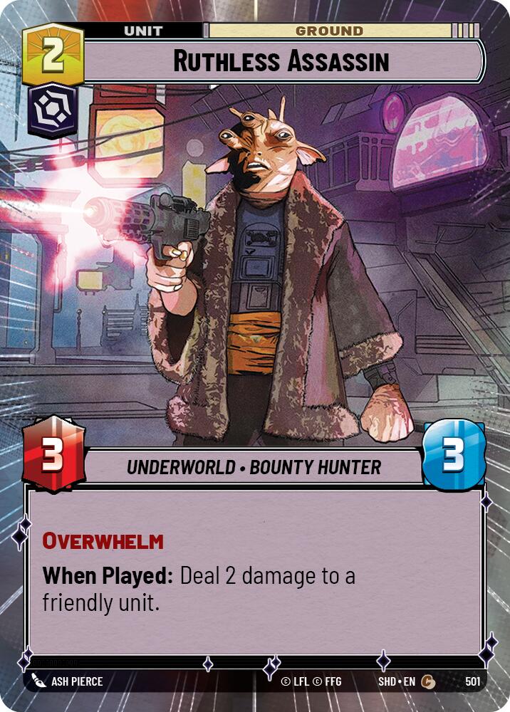 Ruthless Assassin (501) (Hyperspace) (501) [Shadows of the Galaxy] | Shuffle n Cut Hobbies & Games