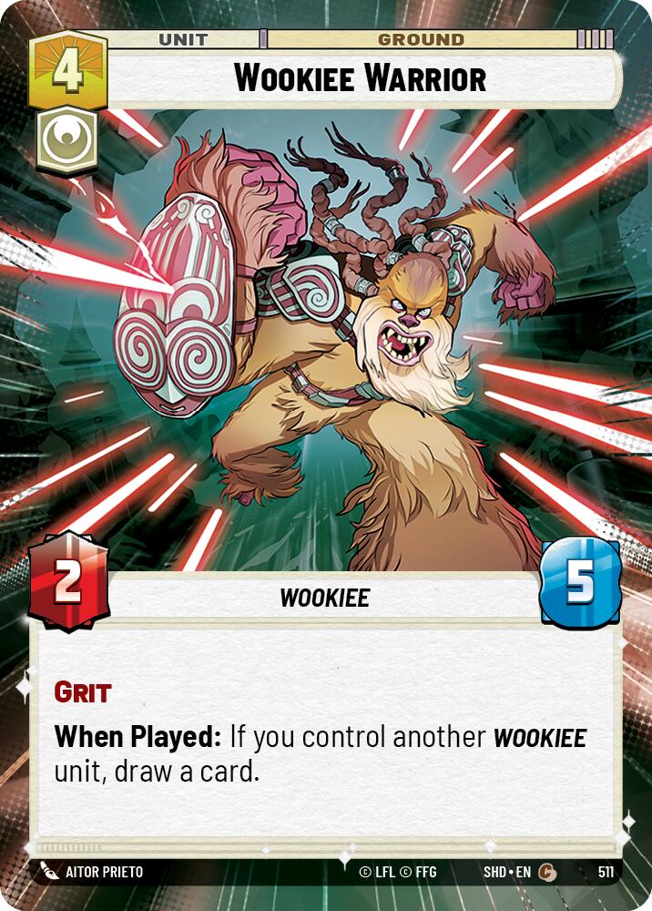 Wookiee Warrior (511) (Hyperspace) (511) [Shadows of the Galaxy] | Shuffle n Cut Hobbies & Games