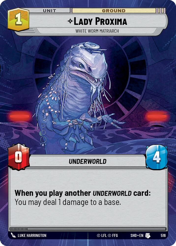 Lady Proxima - White Worm Matriarch (516) (Hyperspace) (516) [Shadows of the Galaxy] | Shuffle n Cut Hobbies & Games