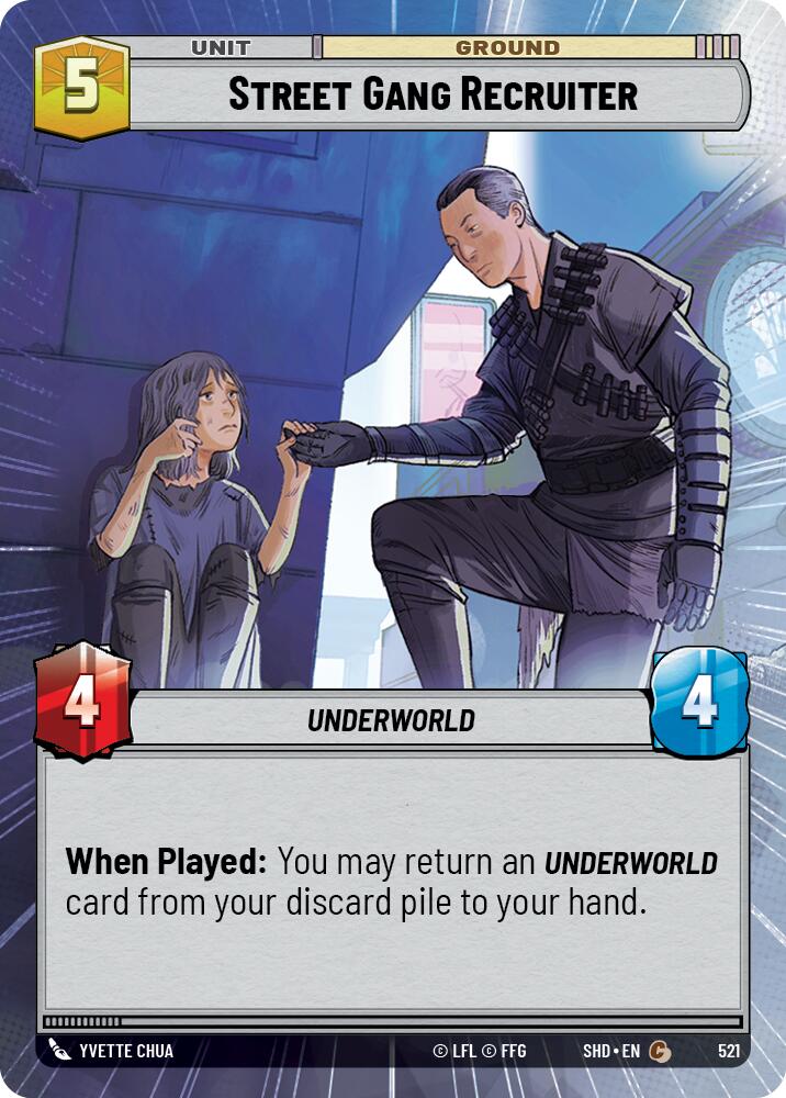 Street Gang Recruiter (521) (Hyperspace) (521) [Shadows of the Galaxy] | Shuffle n Cut Hobbies & Games