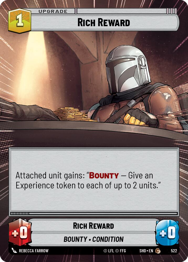 Rich Reward (522) (Hyperspace) (522) [Shadows of the Galaxy] | Shuffle n Cut Hobbies & Games