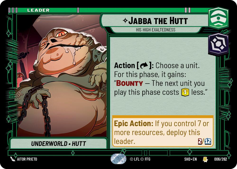 Jabba the Hutt - His High Exaltedness (006/262) (006/262) [Shadows of the Galaxy] | Shuffle n Cut Hobbies & Games