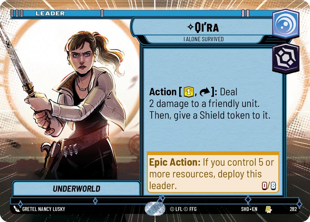 Qi'ra - I Alone Survived (282) (Hyperspace) (282) [Shadows of the Galaxy] | Shuffle n Cut Hobbies & Games