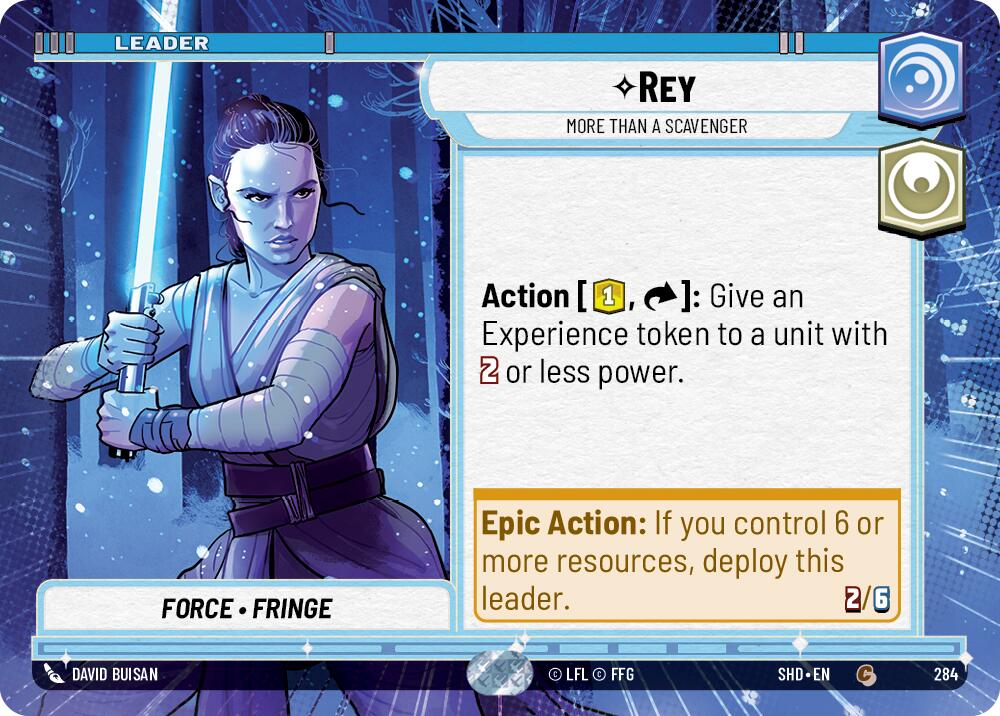 Rey - More Than a Scavenger (284) (Hyperspace) (284) [Shadows of the Galaxy] | Shuffle n Cut Hobbies & Games
