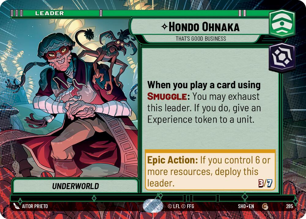 Hondo Ohnaka - That's Good Business (285) (Hyperspace) (285) [Shadows of the Galaxy] | Shuffle n Cut Hobbies & Games