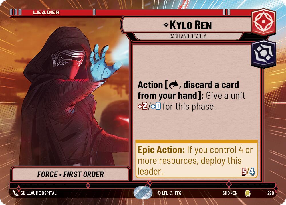 Kylo Ren - Rash and Deadly (290) (Hyperspace) (290) [Shadows of the Galaxy] | Shuffle n Cut Hobbies & Games