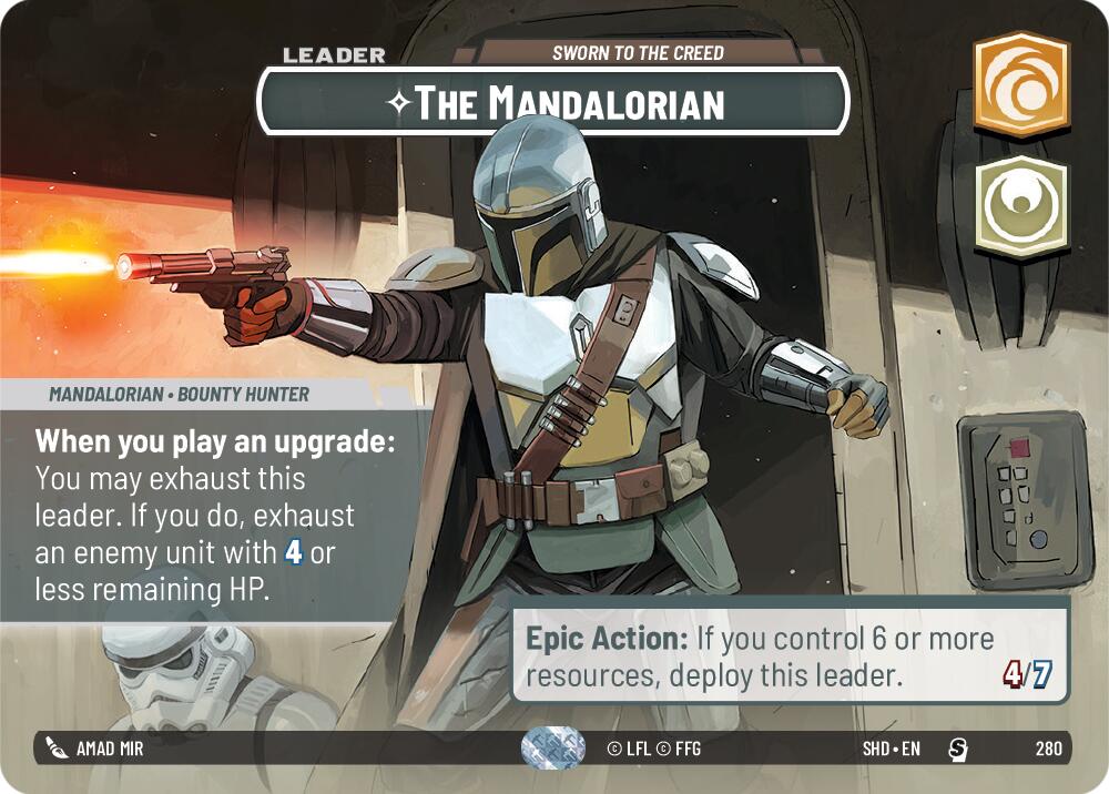 The Mandalorian - Sworn To The Creed (280) (Showcase) (280) [Shadows of the Galaxy] | Shuffle n Cut Hobbies & Games