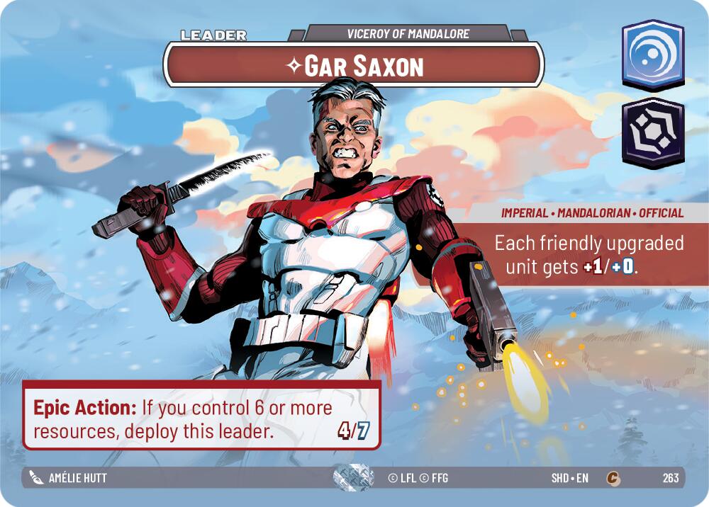 Gar Saxon - Viceroy of Mandalore (263) (Showcase) (263) [Shadows of the Galaxy] | Shuffle n Cut Hobbies & Games