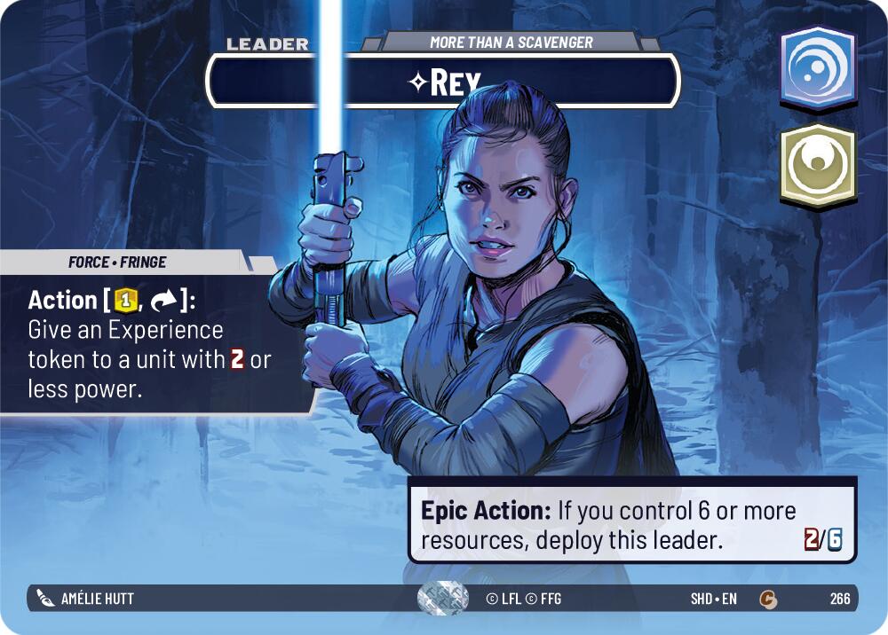 Rey - More Than a Scavenger (266) (Showcase) (266) [Shadows of the Galaxy] | Shuffle n Cut Hobbies & Games