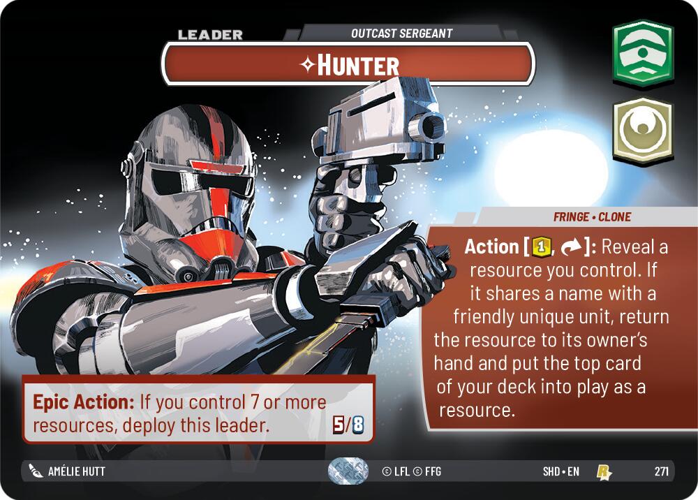 Hunter - Outcast Sergeant (271) (Showcase) (271) [Shadows of the Galaxy] | Shuffle n Cut Hobbies & Games