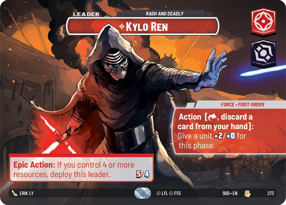Kylo Ren - Rash and Deadly (273) (Showcase) (273) [Shadows of the Galaxy] | Shuffle n Cut Hobbies & Games