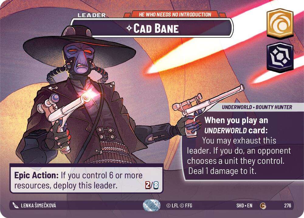 Cad Bane - He Who Needs No Introduction (276) (Showcase) (276) [Shadows of the Galaxy] | Shuffle n Cut Hobbies & Games