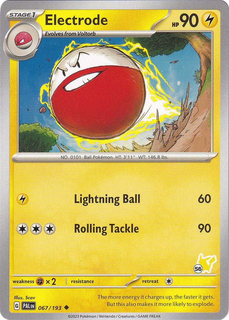 Electrode (067/193) (Pikachu Stamp #56) [Battle Academy 2024] | Shuffle n Cut Hobbies & Games