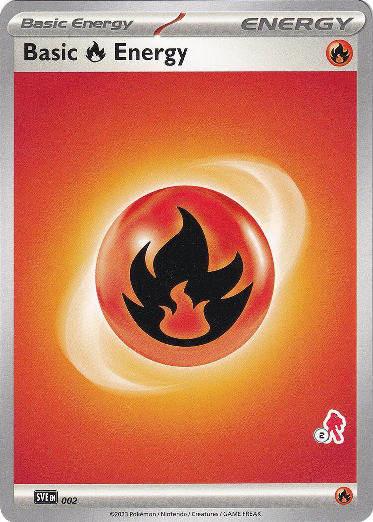 Basic Fire Energy (002) (Armarouge Stamp #2) [Battle Academy 2024] | Shuffle n Cut Hobbies & Games