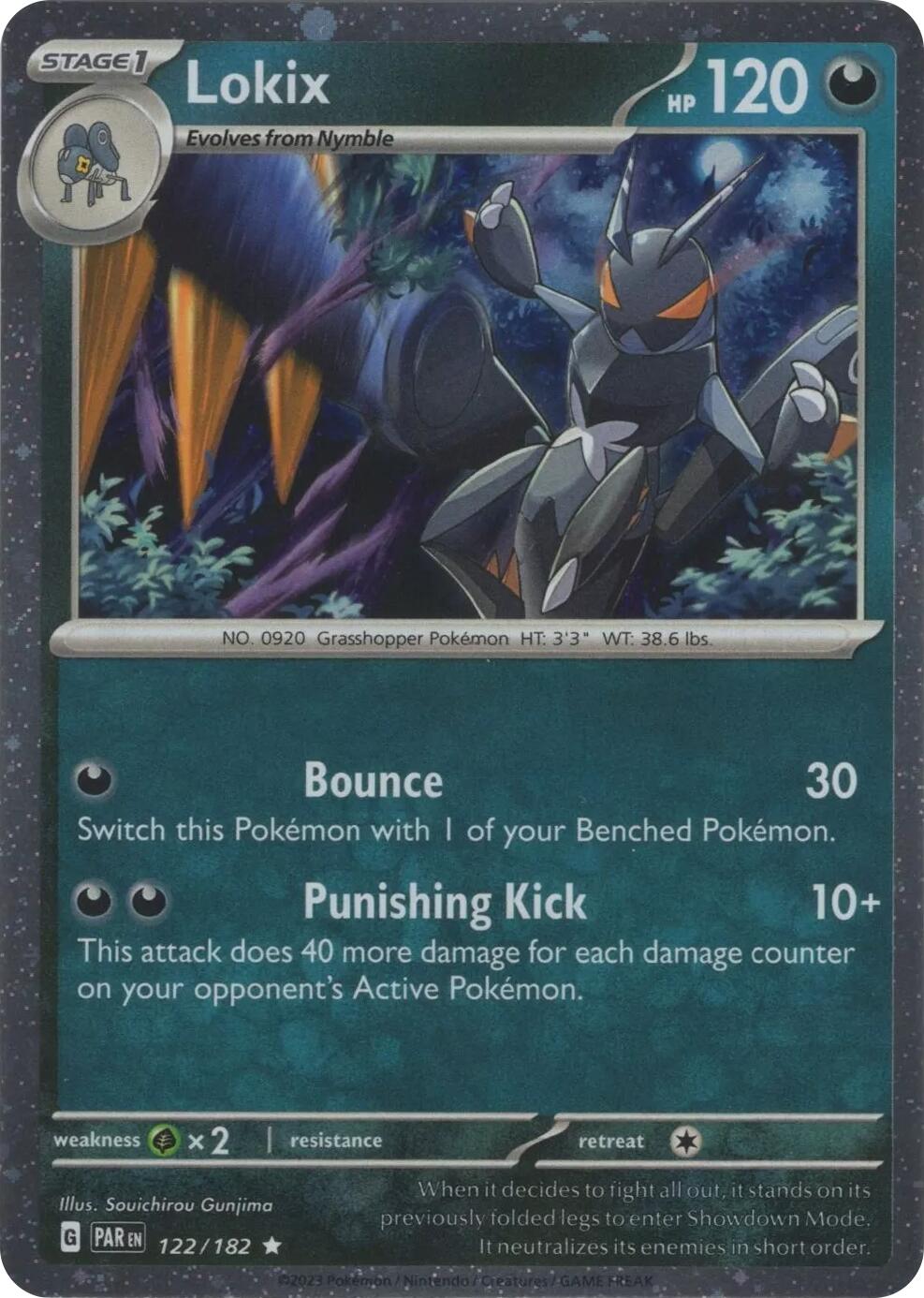 Lokix (122/182) (Cosmos Holo) [Scarlet & Violet: Paradox Rift] | Shuffle n Cut Hobbies & Games