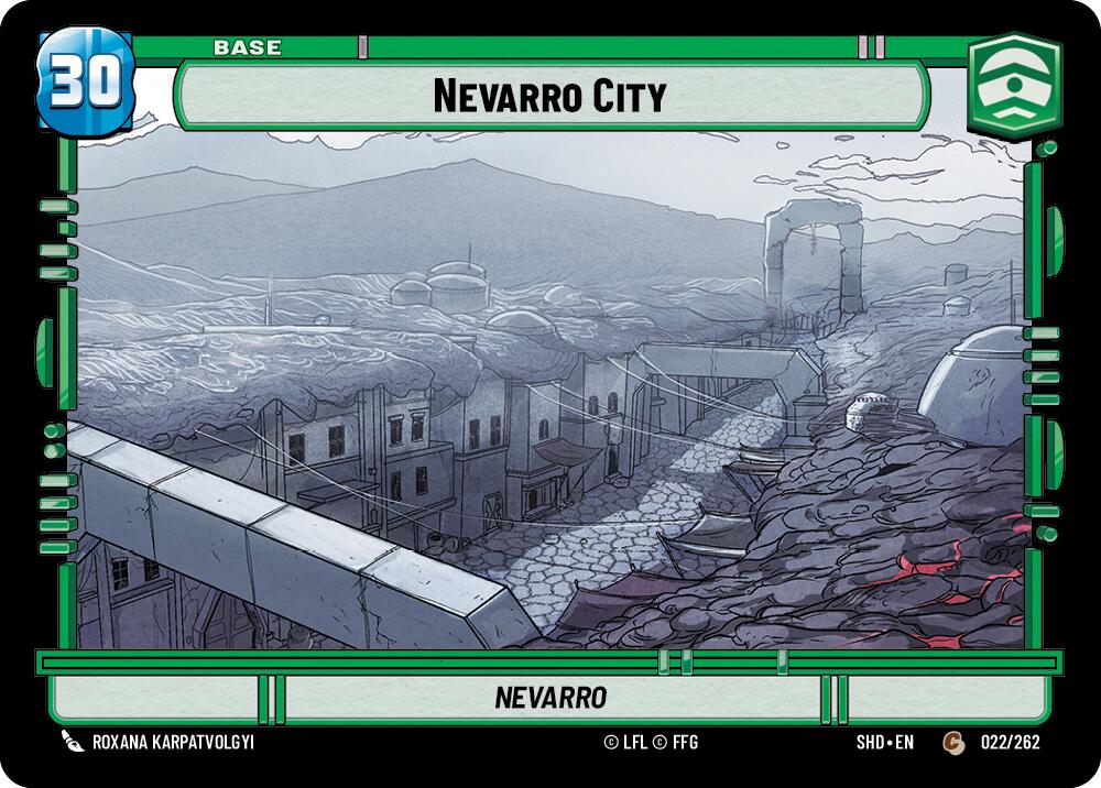 Nevarro City // Shield (022 // T02) (022 // T02) [Shadows of the Galaxy] | Shuffle n Cut Hobbies & Games