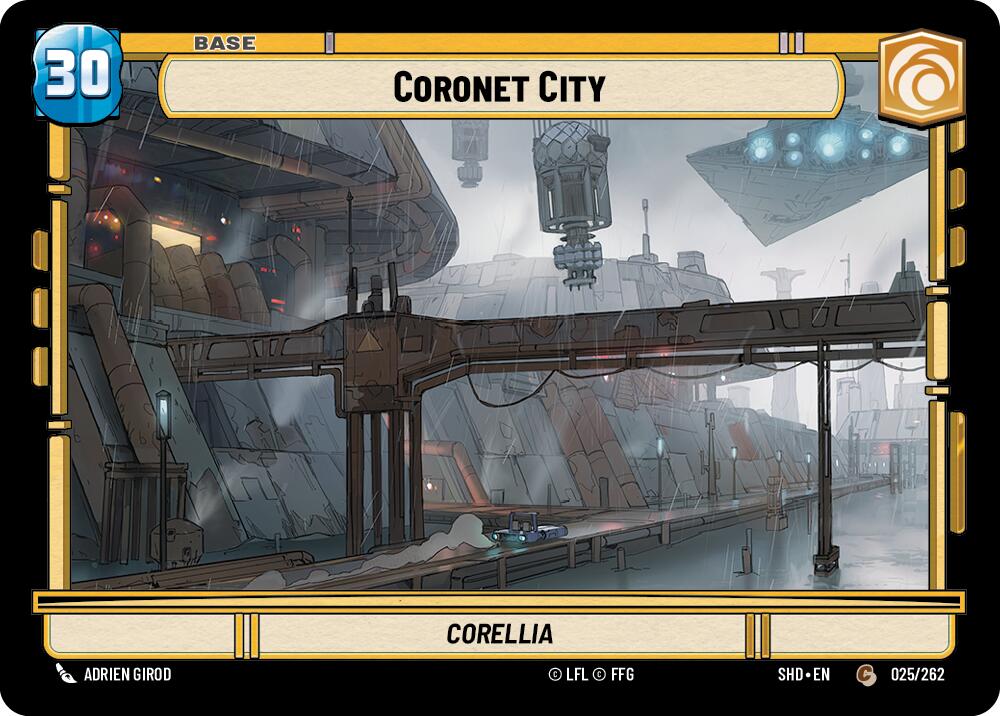 Coronet City // Shield (025 // T02) (025 // T02) [Shadows of the Galaxy] | Shuffle n Cut Hobbies & Games