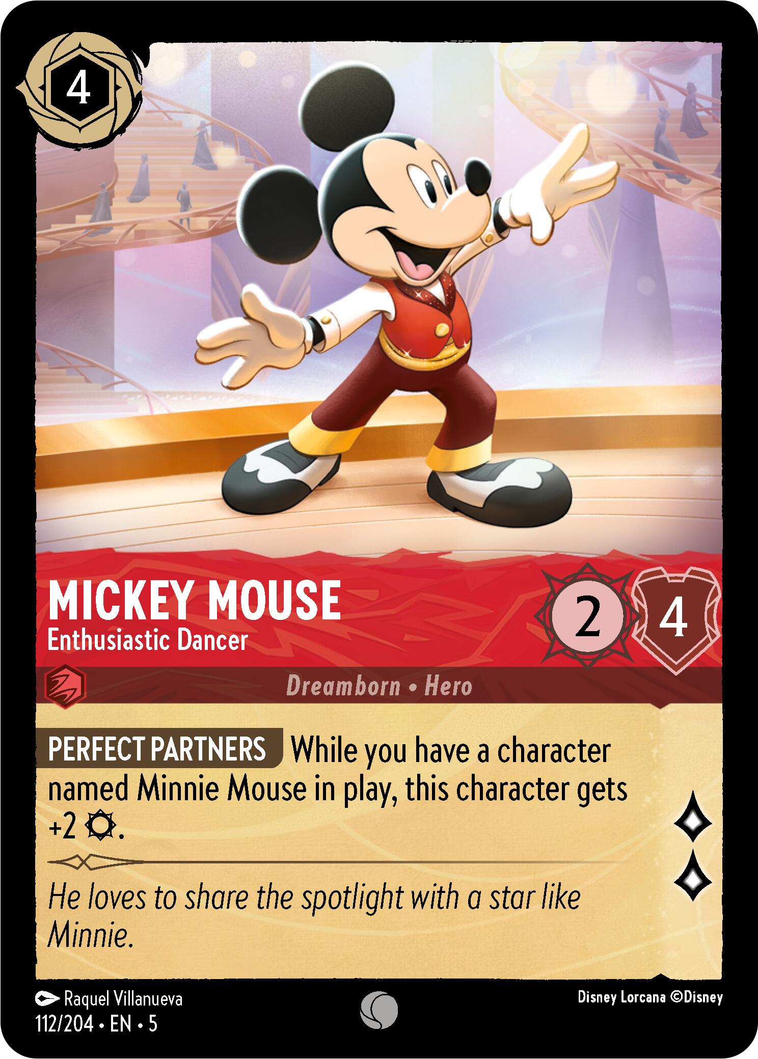 Mickey Mouse - Enthusiastic Dancer (112/204) [Shimmering Skies] | Shuffle n Cut Hobbies & Games