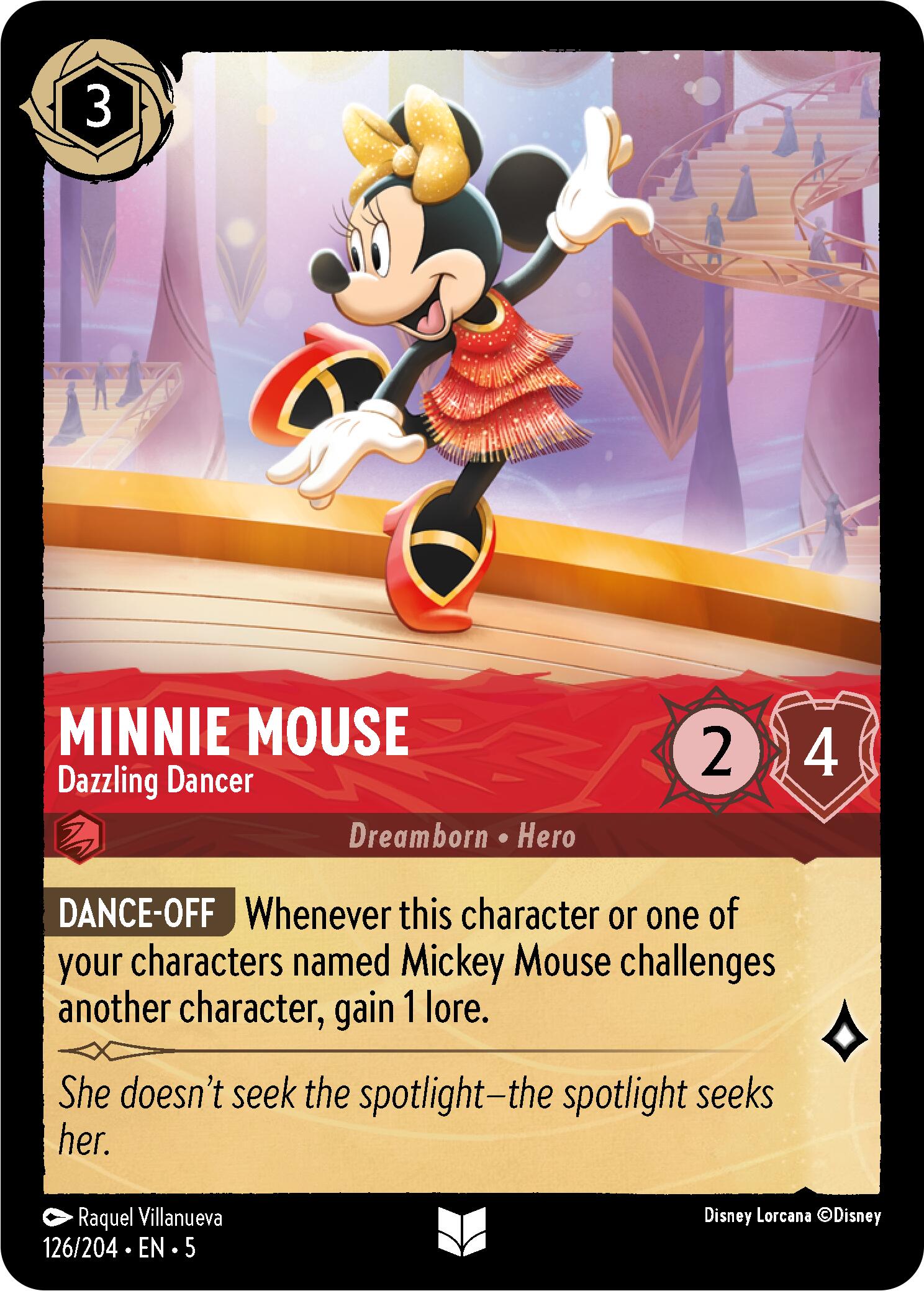 Minnie Mouse - Dazzling Dancer (126/204) [Shimmering Skies] | Shuffle n Cut Hobbies & Games