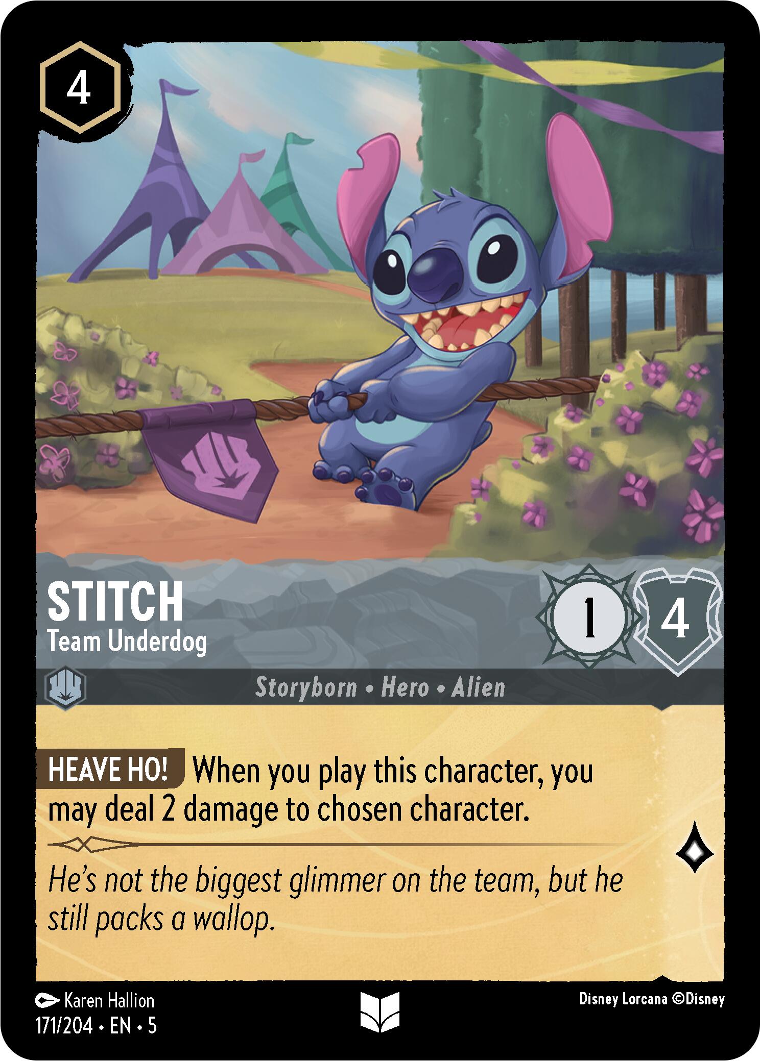 Stitch - Team Underdog (171/204) [Shimmering Skies] | Shuffle n Cut Hobbies & Games