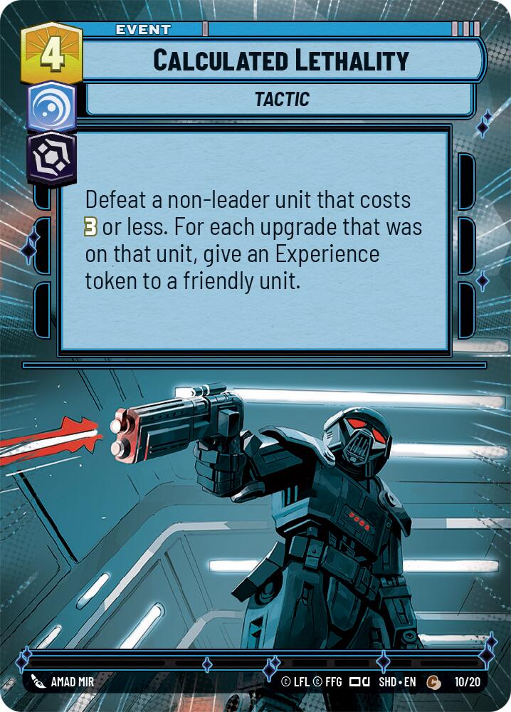 Calculated Lethality (10/20) (Hyperspace) (10/20) [Shadows of the Galaxy: Weekly Play] | Shuffle n Cut Hobbies & Games