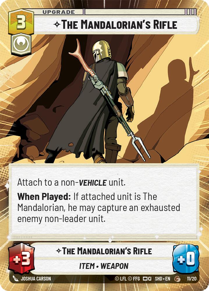 The Mandalorian's Rifle (11/20) (Hyperspace) (11/20) [Shadows of the Galaxy: Weekly Play] | Shuffle n Cut Hobbies & Games