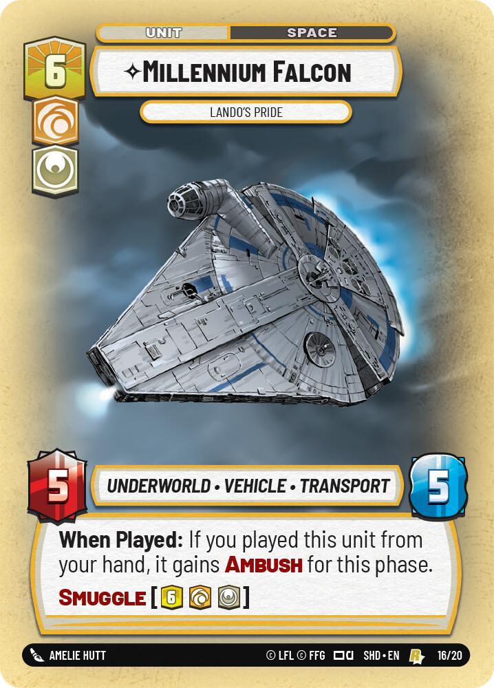 Millennium Falcon - Lando's Pride (16/20) (16/20) [Shadows of the Galaxy: Weekly Play] | Shuffle n Cut Hobbies & Games