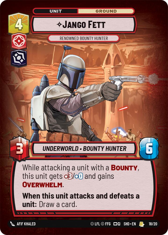 Jango Fett - Renowned Bounty Hunter (18/20) (18/20) [Shadows of the Galaxy: Weekly Play] | Shuffle n Cut Hobbies & Games