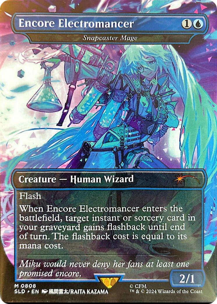 Encore Electromancer - Snapcaster Mage (Rainbow Foil) [Secret Lair Drop Series] | Shuffle n Cut Hobbies & Games