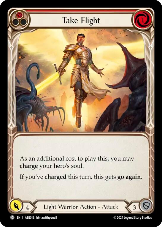 Take Flight (Red) [ASB013] (Armory Deck: Boltyn) | Shuffle n Cut Hobbies & Games