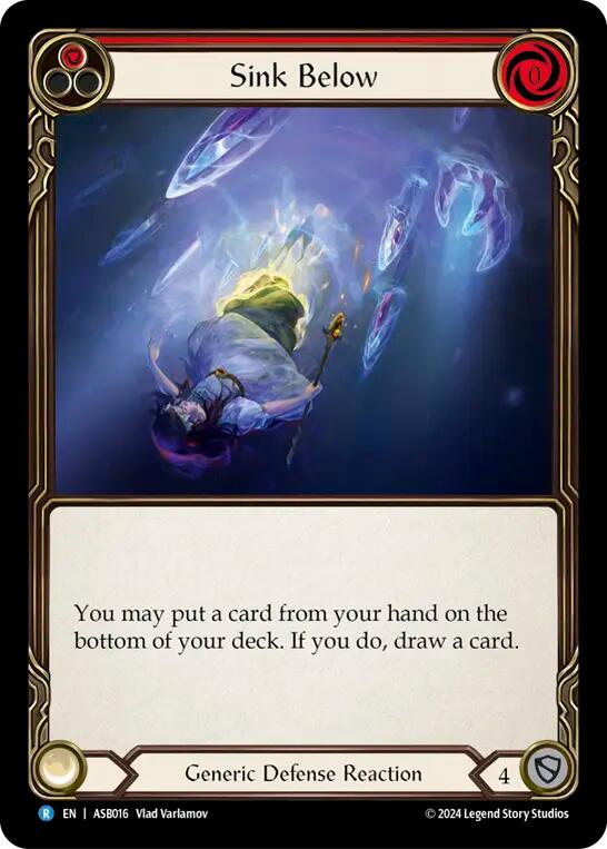 Sink Below (Red) [ASB016] (Armory Deck: Boltyn) | Shuffle n Cut Hobbies & Games
